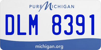 MI license plate DLM8391