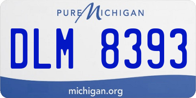 MI license plate DLM8393