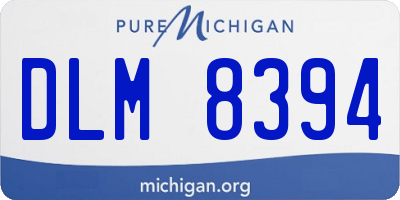 MI license plate DLM8394