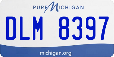 MI license plate DLM8397