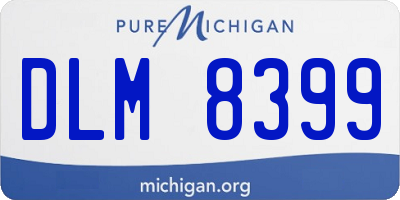MI license plate DLM8399