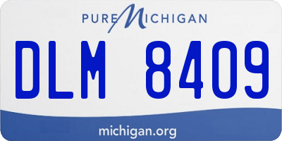 MI license plate DLM8409