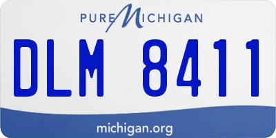 MI license plate DLM8411