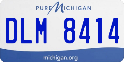 MI license plate DLM8414