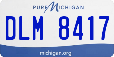 MI license plate DLM8417