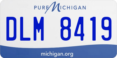 MI license plate DLM8419