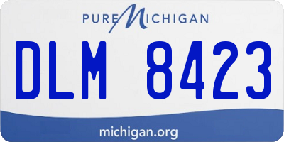 MI license plate DLM8423