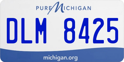 MI license plate DLM8425