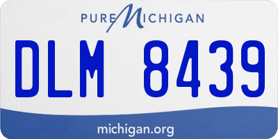 MI license plate DLM8439