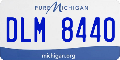 MI license plate DLM8440