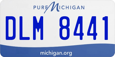 MI license plate DLM8441