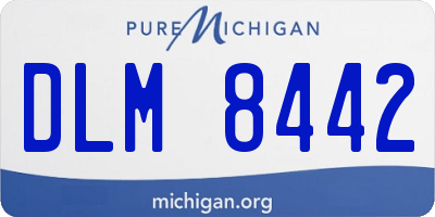 MI license plate DLM8442