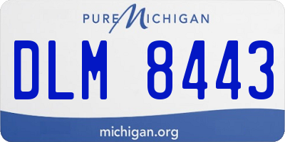 MI license plate DLM8443