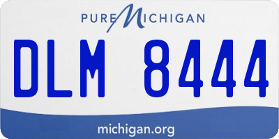 MI license plate DLM8444