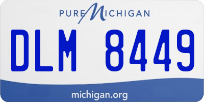 MI license plate DLM8449