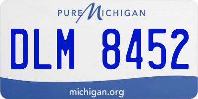 MI license plate DLM8452