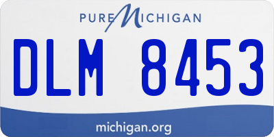 MI license plate DLM8453