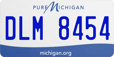 MI license plate DLM8454