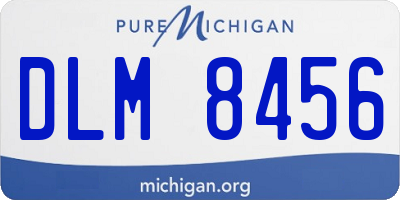 MI license plate DLM8456