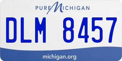 MI license plate DLM8457