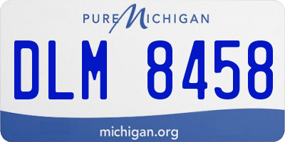 MI license plate DLM8458