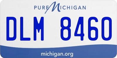 MI license plate DLM8460