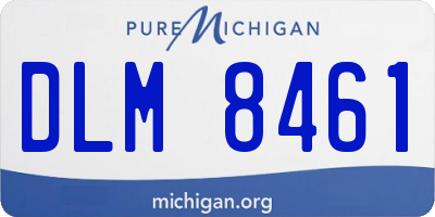 MI license plate DLM8461