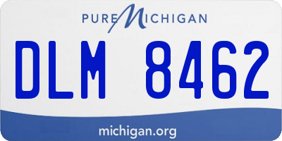 MI license plate DLM8462