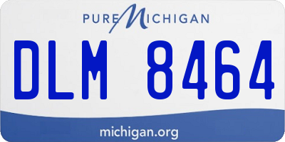 MI license plate DLM8464