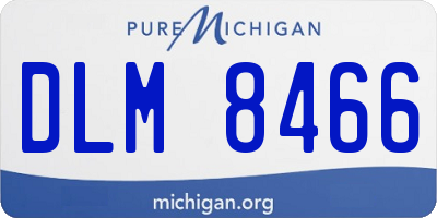 MI license plate DLM8466