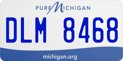 MI license plate DLM8468