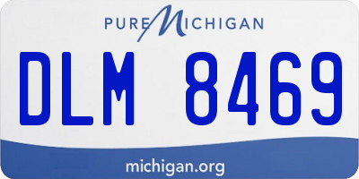 MI license plate DLM8469