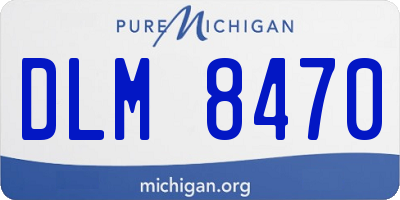 MI license plate DLM8470
