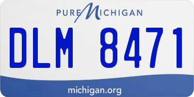 MI license plate DLM8471