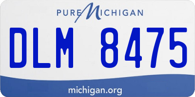 MI license plate DLM8475