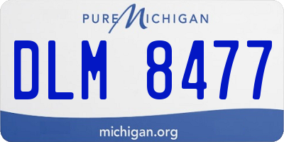 MI license plate DLM8477