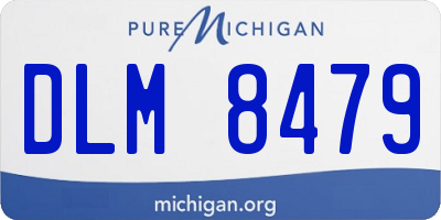 MI license plate DLM8479