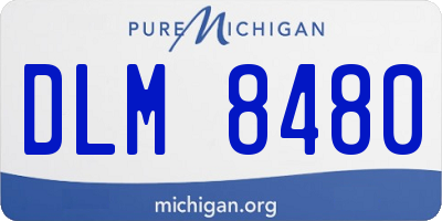 MI license plate DLM8480