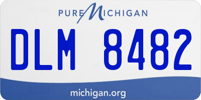 MI license plate DLM8482