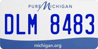 MI license plate DLM8483