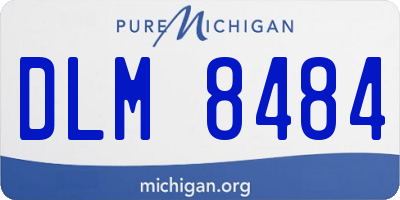 MI license plate DLM8484