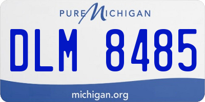 MI license plate DLM8485