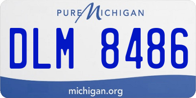 MI license plate DLM8486