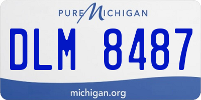 MI license plate DLM8487