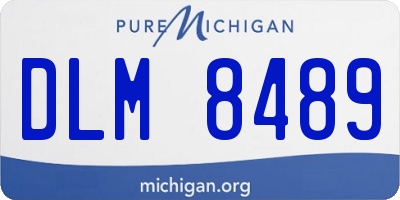 MI license plate DLM8489