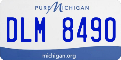 MI license plate DLM8490