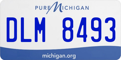 MI license plate DLM8493