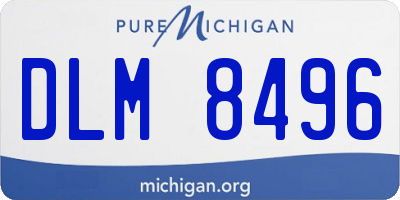 MI license plate DLM8496
