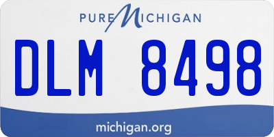 MI license plate DLM8498