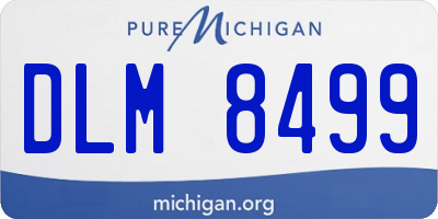 MI license plate DLM8499